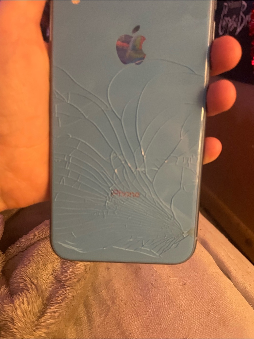 Apple iPhone Case Back Cover in Light Blue